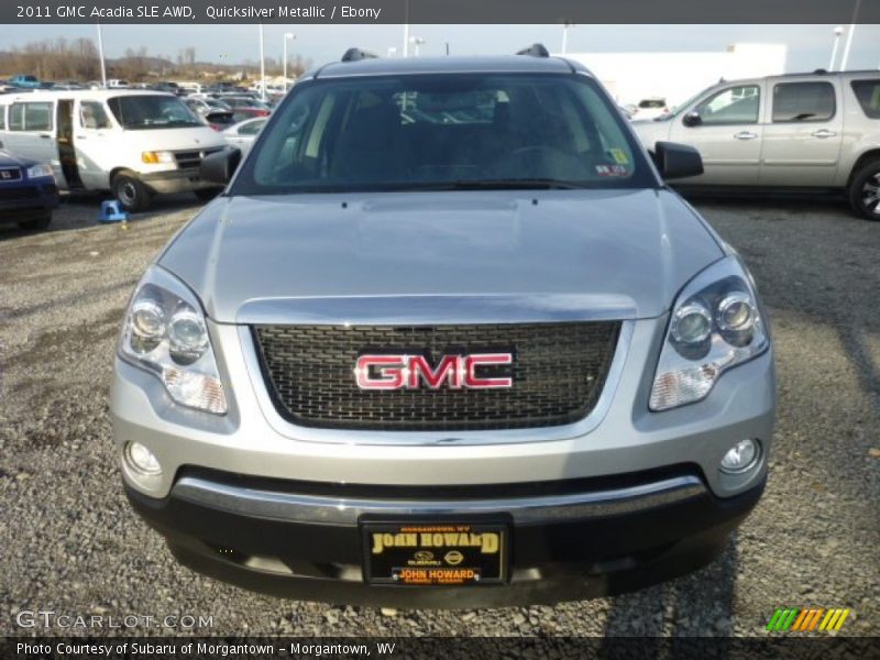 Quicksilver Metallic / Ebony 2011 GMC Acadia SLE AWD