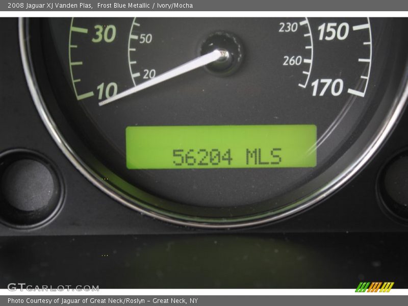 Frost Blue Metallic / Ivory/Mocha 2008 Jaguar XJ Vanden Plas