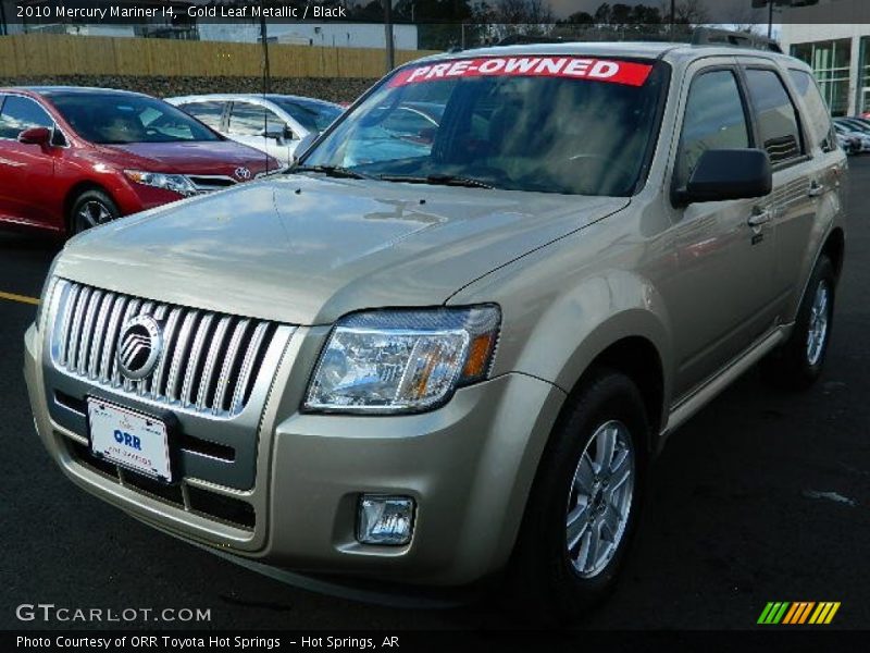 Gold Leaf Metallic / Black 2010 Mercury Mariner I4