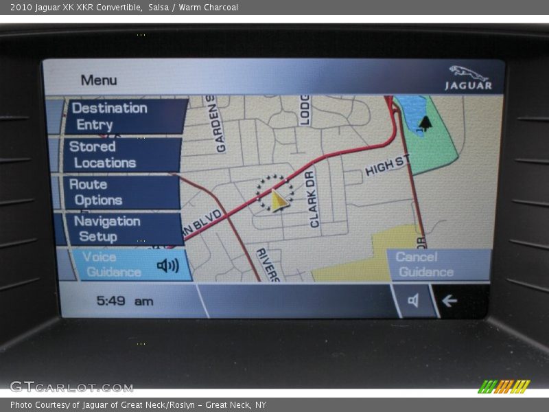 Navigation of 2010 XK XKR Convertible