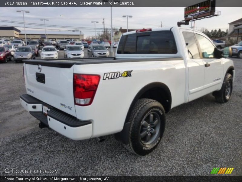Glacier White / Pro 4X Charcoal 2013 Nissan Titan Pro-4X King Cab 4x4