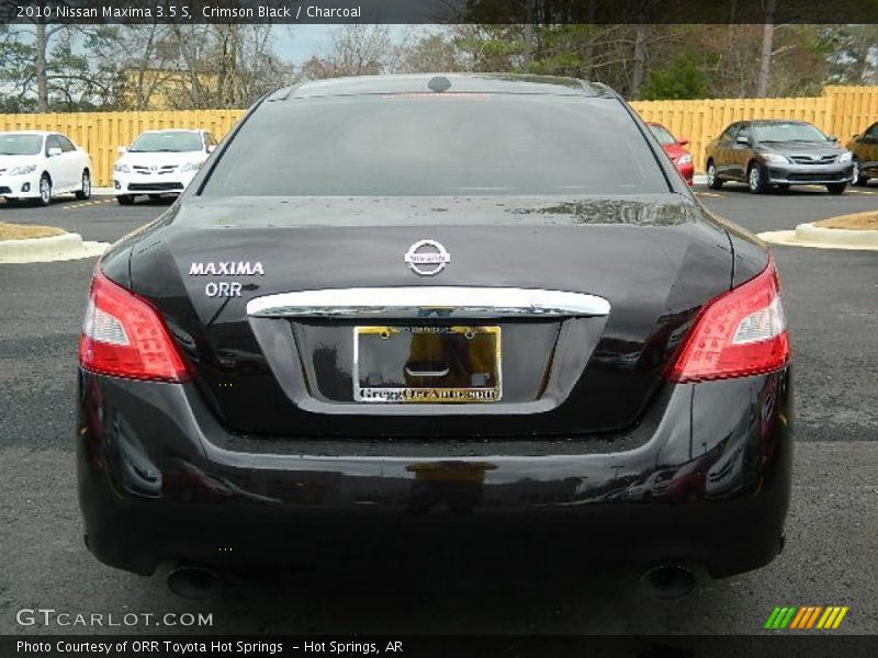 Crimson Black / Charcoal 2010 Nissan Maxima 3.5 S