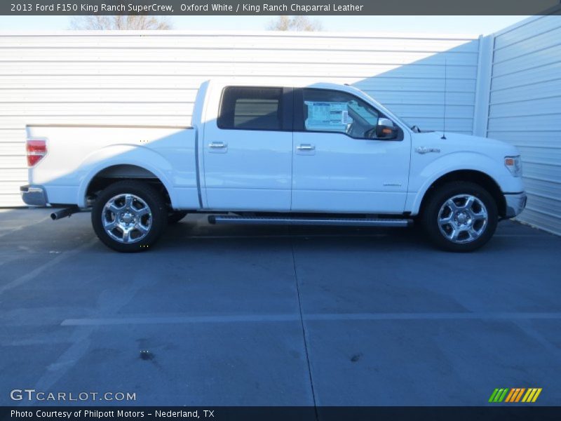 Oxford White / King Ranch Chaparral Leather 2013 Ford F150 King Ranch SuperCrew