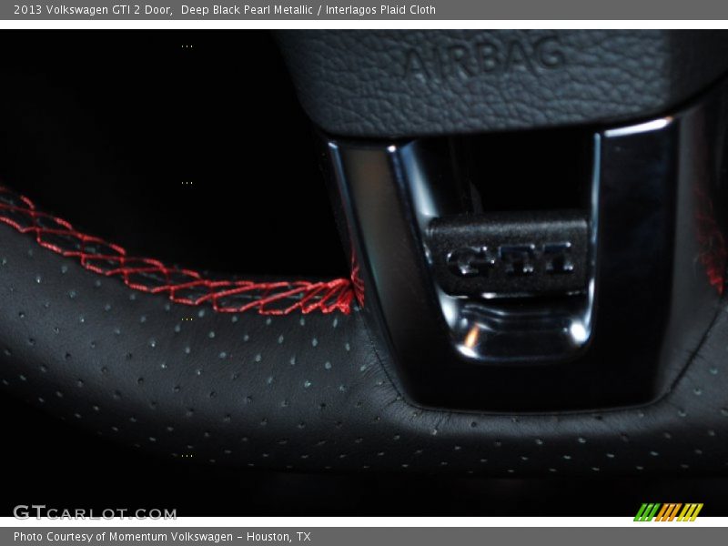 Deep Black Pearl Metallic / Interlagos Plaid Cloth 2013 Volkswagen GTI 2 Door