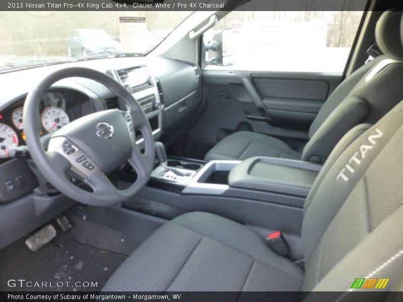 Glacier White / Pro 4X Charcoal 2013 Nissan Titan Pro-4X King Cab 4x4