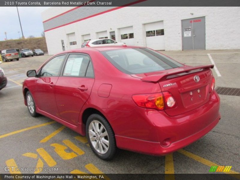 Barcelona Red Metallic / Dark Charcoal 2010 Toyota Corolla