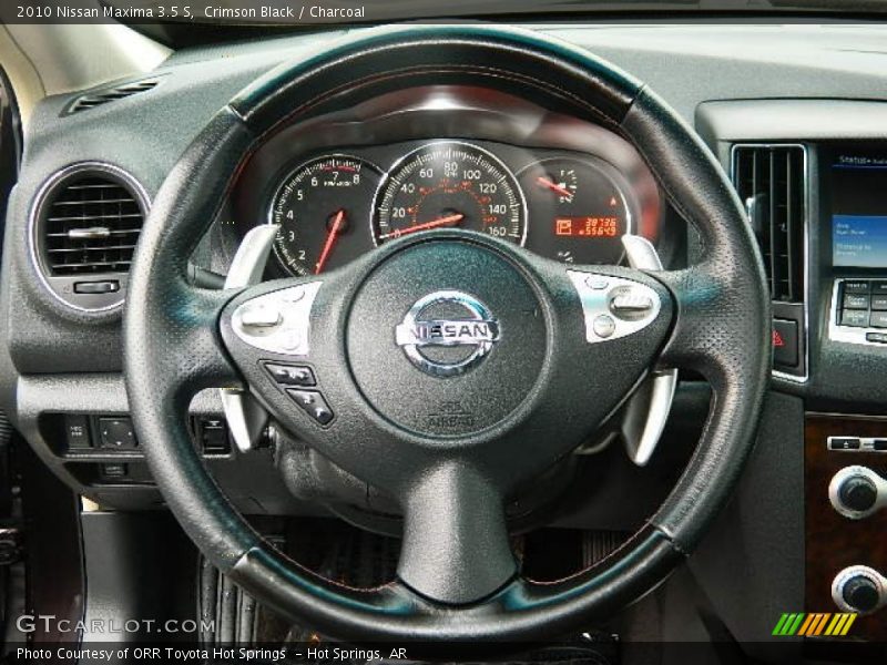 Crimson Black / Charcoal 2010 Nissan Maxima 3.5 S