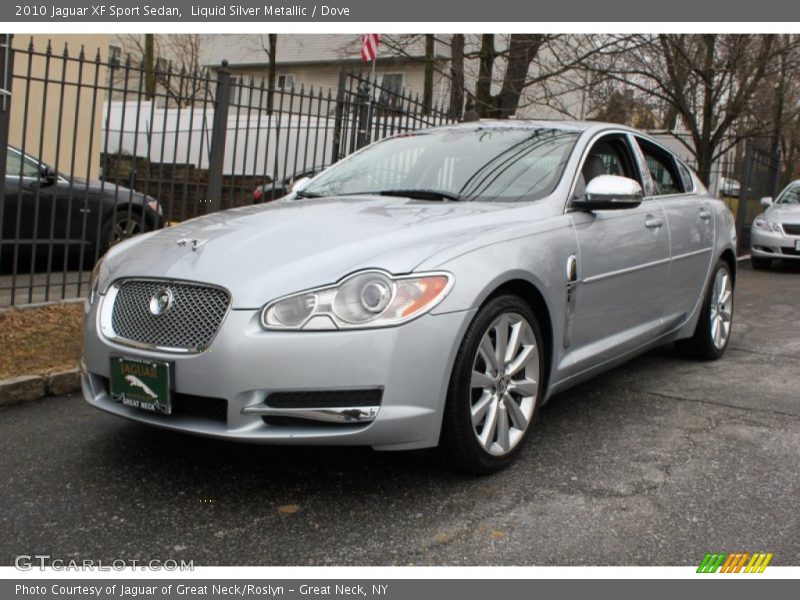 Liquid Silver Metallic / Dove 2010 Jaguar XF Sport Sedan