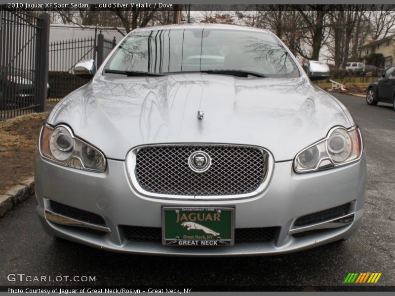 Liquid Silver Metallic / Dove 2010 Jaguar XF Sport Sedan