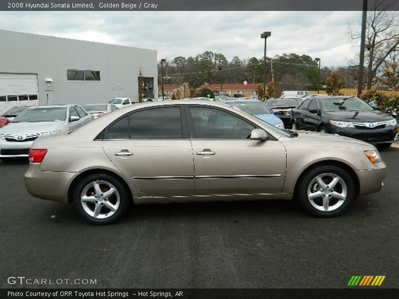 Golden Beige / Gray 2008 Hyundai Sonata Limited