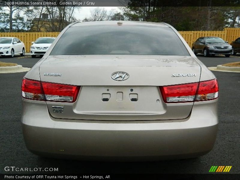 Golden Beige / Gray 2008 Hyundai Sonata Limited