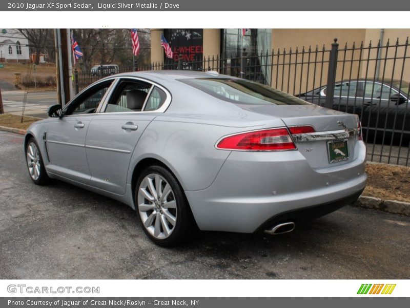 Liquid Silver Metallic / Dove 2010 Jaguar XF Sport Sedan