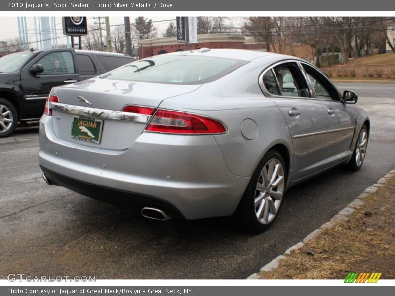 Liquid Silver Metallic / Dove 2010 Jaguar XF Sport Sedan