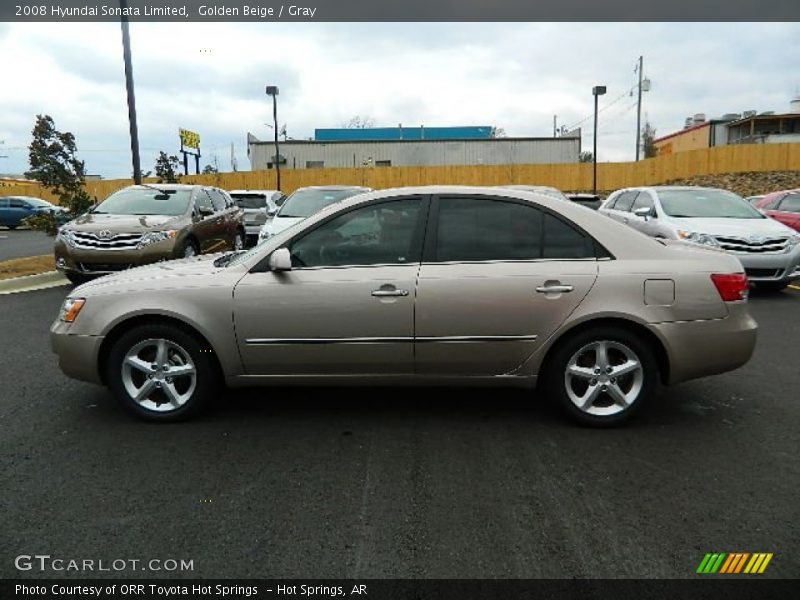 Golden Beige / Gray 2008 Hyundai Sonata Limited