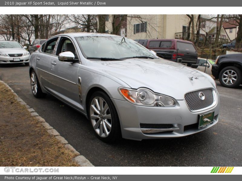 Liquid Silver Metallic / Dove 2010 Jaguar XF Sport Sedan