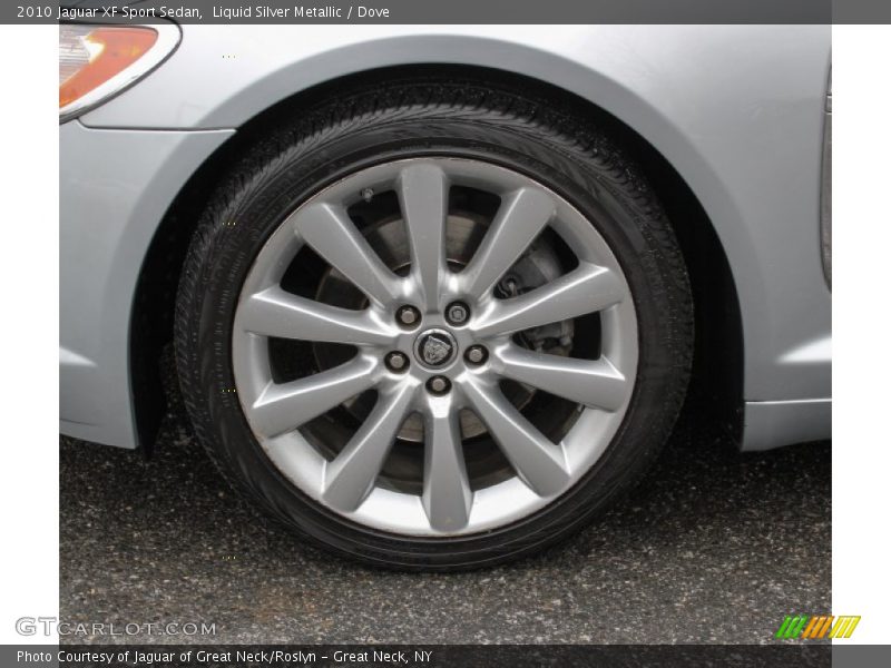 Liquid Silver Metallic / Dove 2010 Jaguar XF Sport Sedan