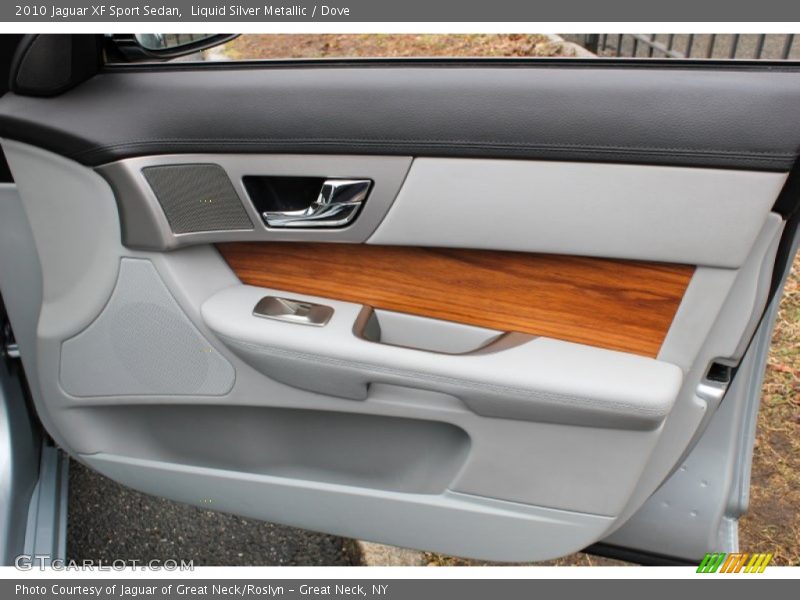 Liquid Silver Metallic / Dove 2010 Jaguar XF Sport Sedan