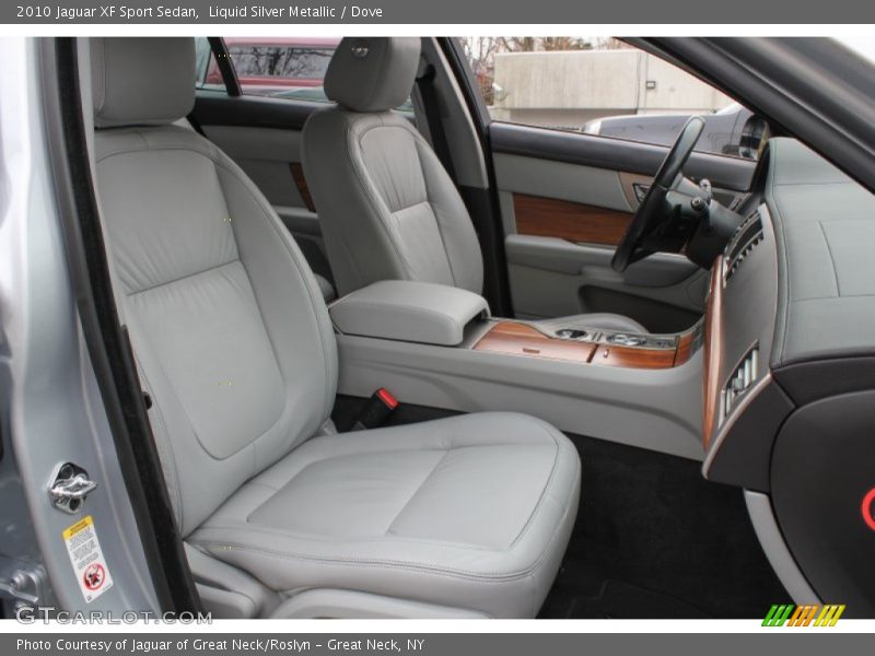 Liquid Silver Metallic / Dove 2010 Jaguar XF Sport Sedan