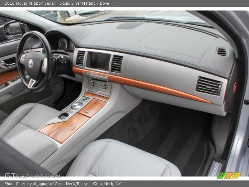 Liquid Silver Metallic / Dove 2010 Jaguar XF Sport Sedan