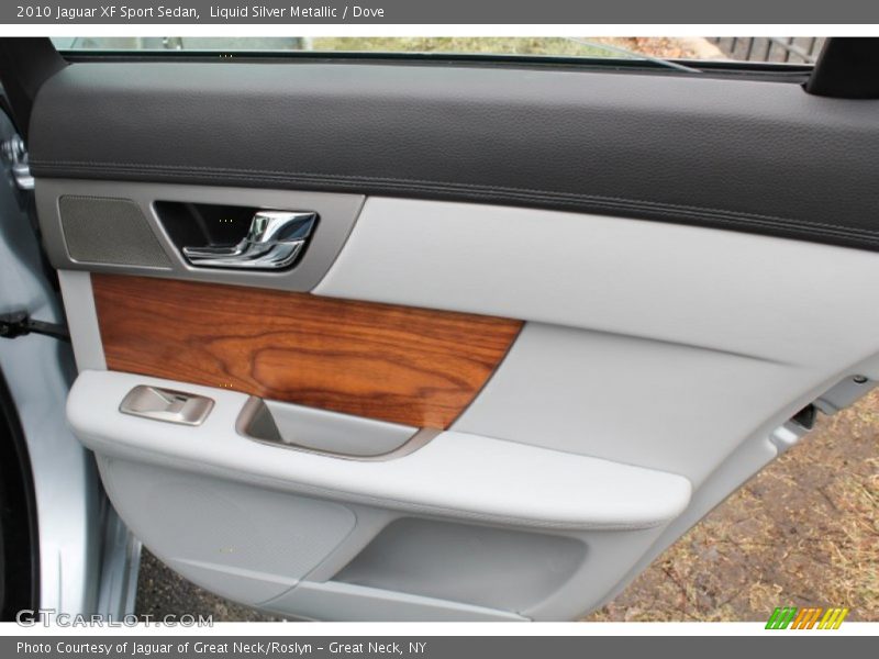 Liquid Silver Metallic / Dove 2010 Jaguar XF Sport Sedan