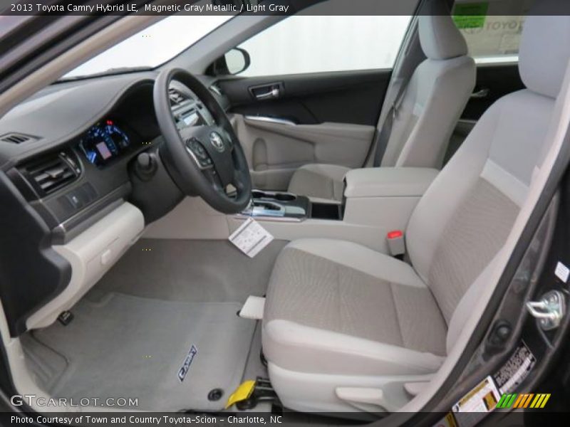 Magnetic Gray Metallic / Light Gray 2013 Toyota Camry Hybrid LE