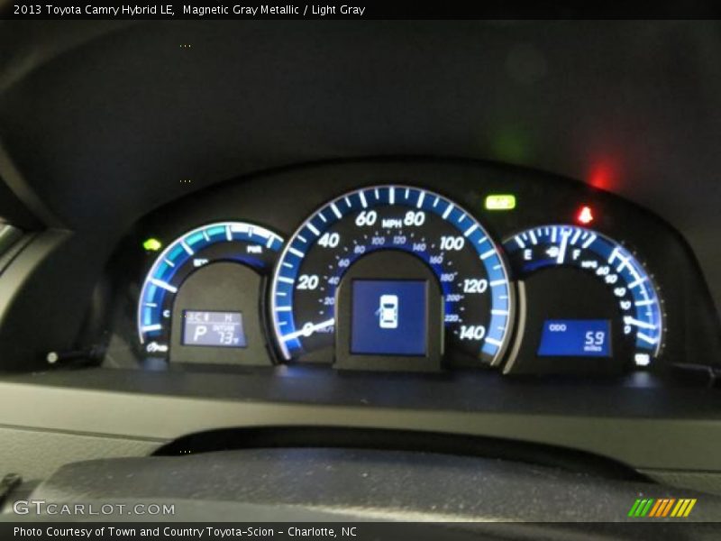 Magnetic Gray Metallic / Light Gray 2013 Toyota Camry Hybrid LE