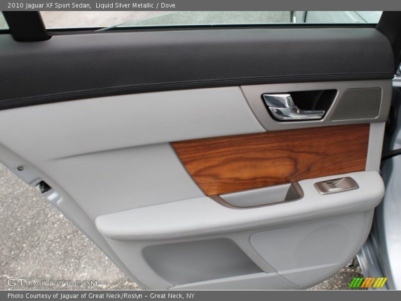 Liquid Silver Metallic / Dove 2010 Jaguar XF Sport Sedan