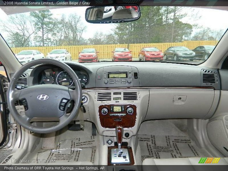 Golden Beige / Gray 2008 Hyundai Sonata Limited