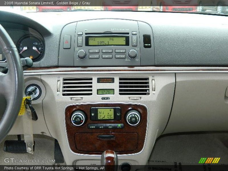 Golden Beige / Gray 2008 Hyundai Sonata Limited