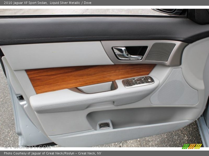 Liquid Silver Metallic / Dove 2010 Jaguar XF Sport Sedan