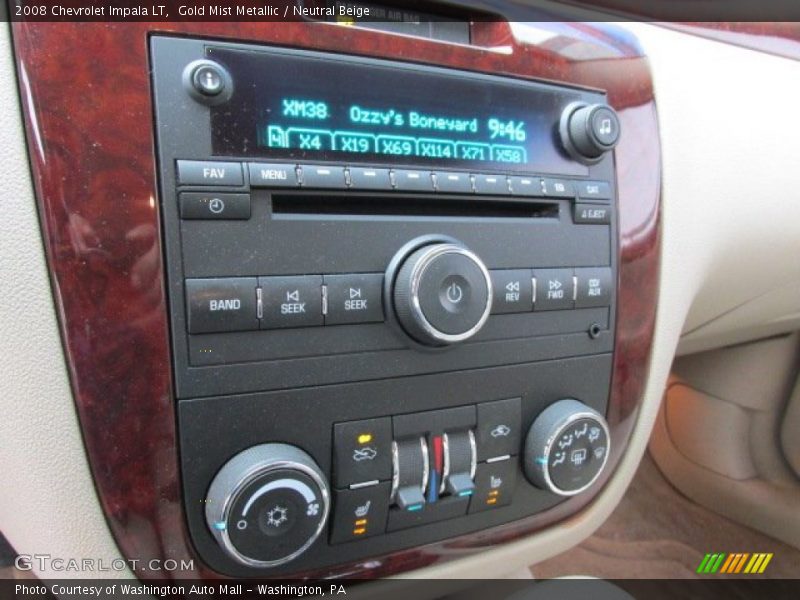 Controls of 2008 Impala LT