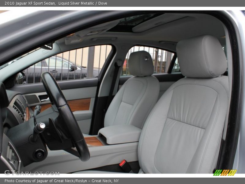 Liquid Silver Metallic / Dove 2010 Jaguar XF Sport Sedan