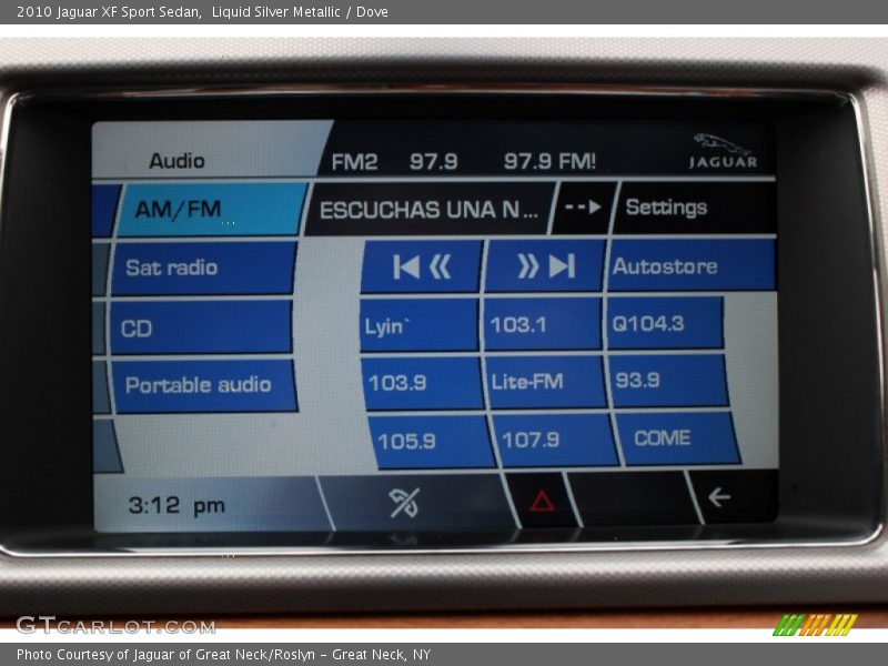 Liquid Silver Metallic / Dove 2010 Jaguar XF Sport Sedan