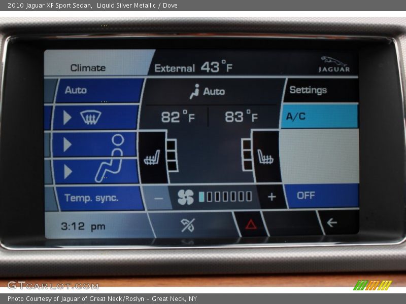 Liquid Silver Metallic / Dove 2010 Jaguar XF Sport Sedan