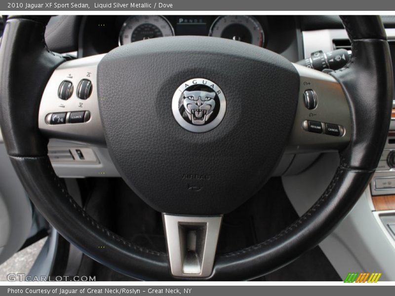 Liquid Silver Metallic / Dove 2010 Jaguar XF Sport Sedan