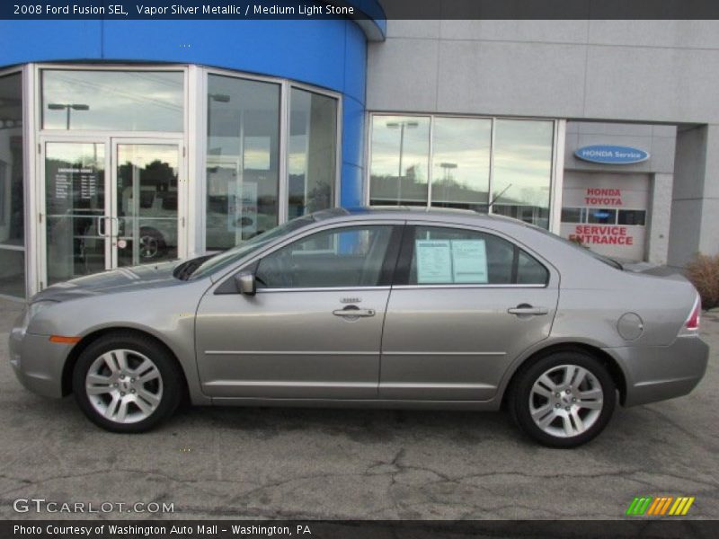 Vapor Silver Metallic / Medium Light Stone 2008 Ford Fusion SEL