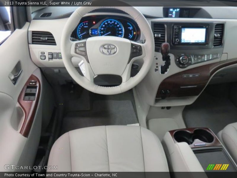 Super White / Light Gray 2013 Toyota Sienna XLE