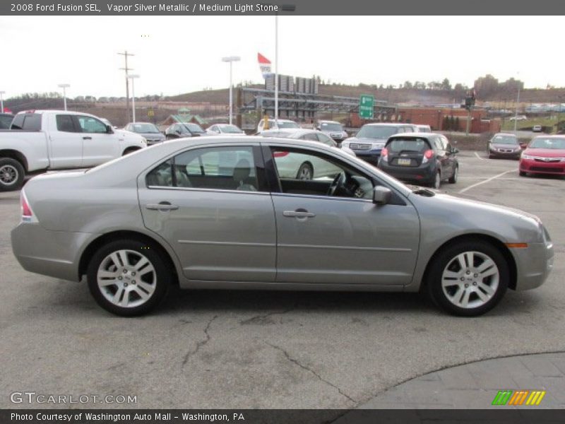 Vapor Silver Metallic / Medium Light Stone 2008 Ford Fusion SEL