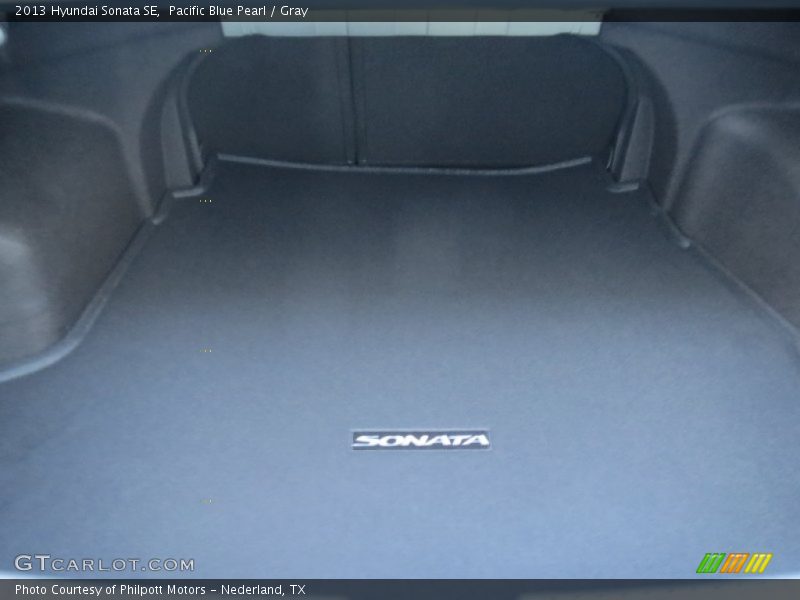 Pacific Blue Pearl / Gray 2013 Hyundai Sonata SE