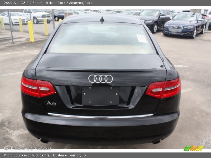 Brilliant Black / Amaretto/Black 2009 Audi A6 3.2 Sedan