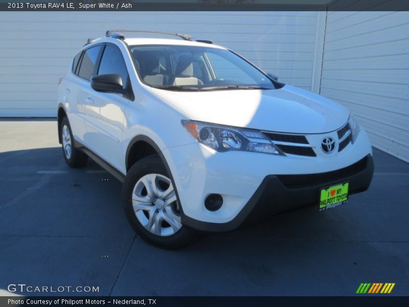 Super White / Ash 2013 Toyota RAV4 LE