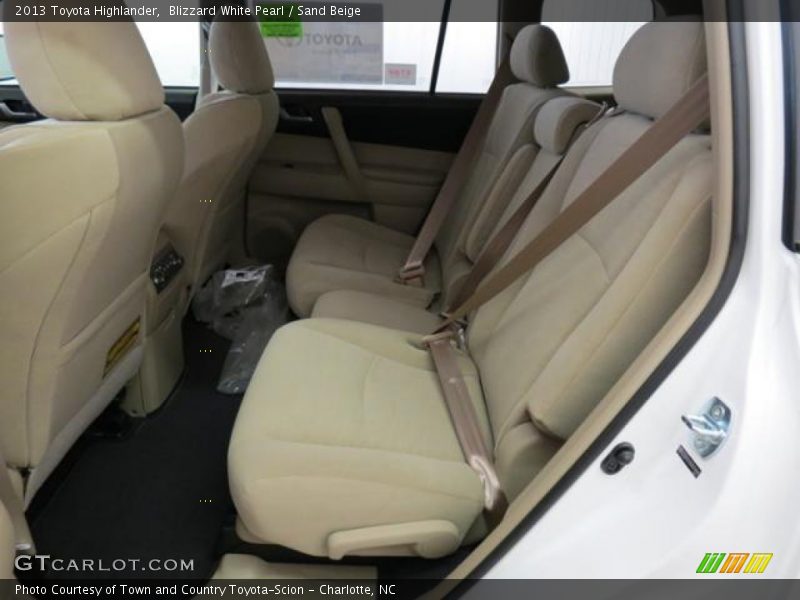 Blizzard White Pearl / Sand Beige 2013 Toyota Highlander
