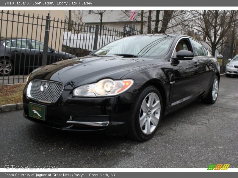 Ebony Black / Barley 2010 Jaguar XF Sport Sedan