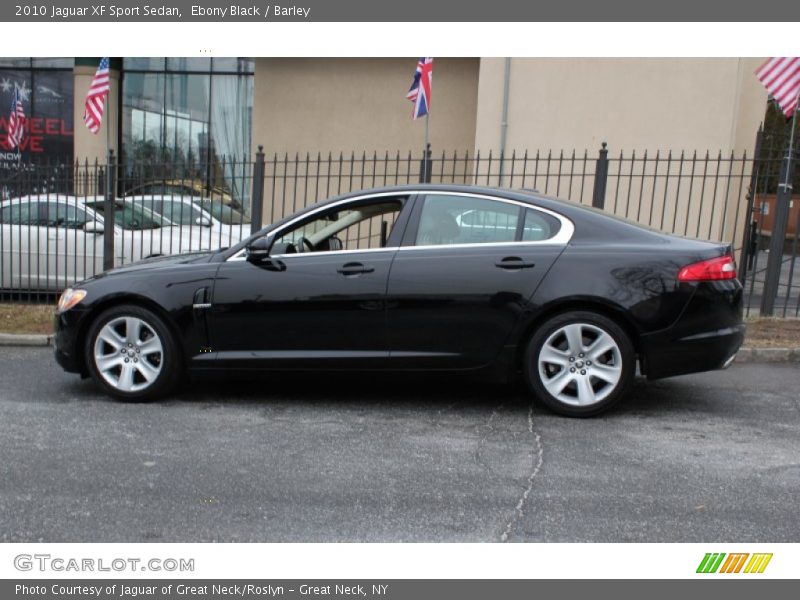 Ebony Black / Barley 2010 Jaguar XF Sport Sedan