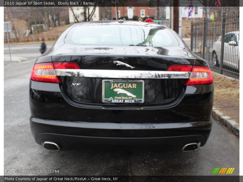 Ebony Black / Barley 2010 Jaguar XF Sport Sedan