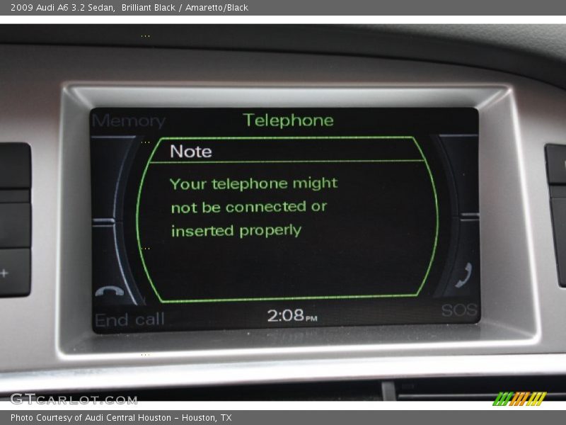 Brilliant Black / Amaretto/Black 2009 Audi A6 3.2 Sedan