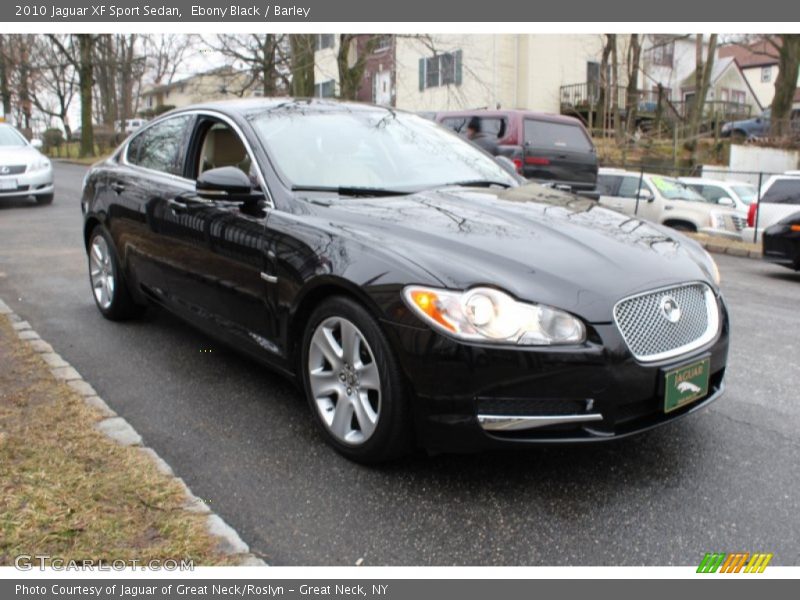 Ebony Black / Barley 2010 Jaguar XF Sport Sedan