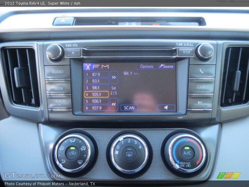 Controls of 2013 RAV4 LE