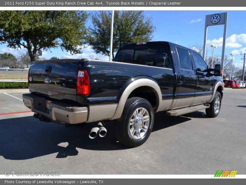 Tuxedo Black Metallic / Chaparral Leather 2011 Ford F250 Super Duty King Ranch Crew Cab 4x4