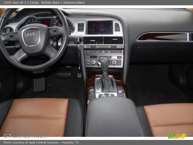 Brilliant Black / Amaretto/Black 2009 Audi A6 3.2 Sedan